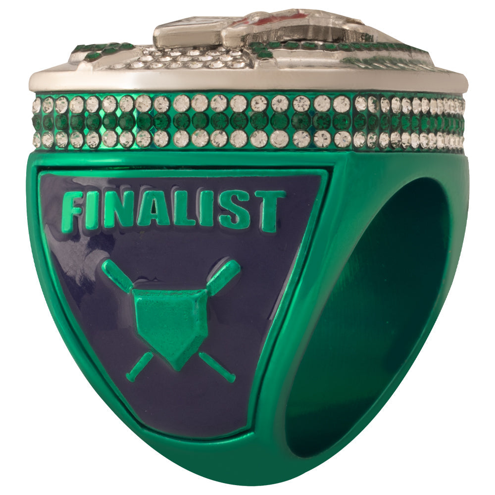USFA Vertical Green and Purple Ring