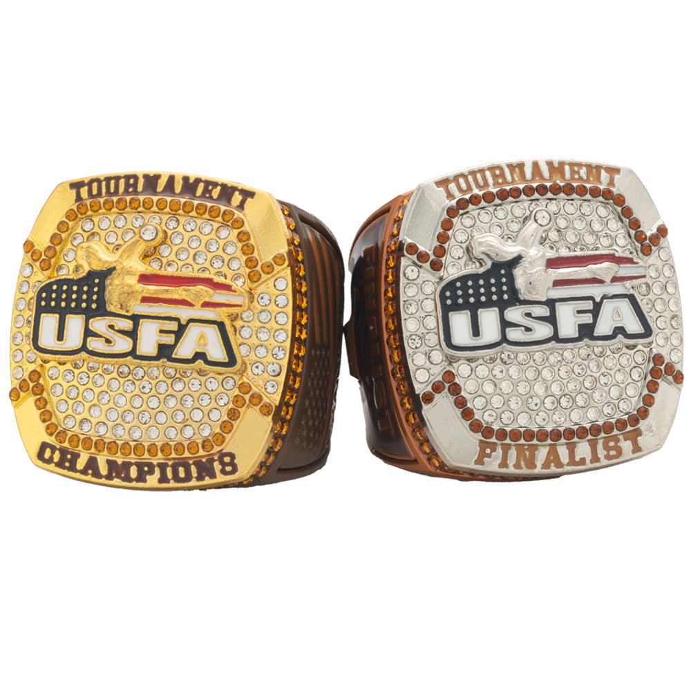 USFA Victory Brown and Orange Ring