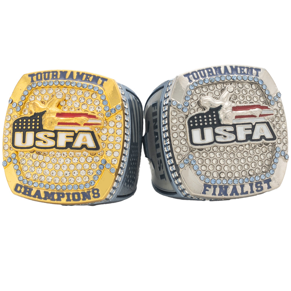 USFA Victory Blue and Gray Ring