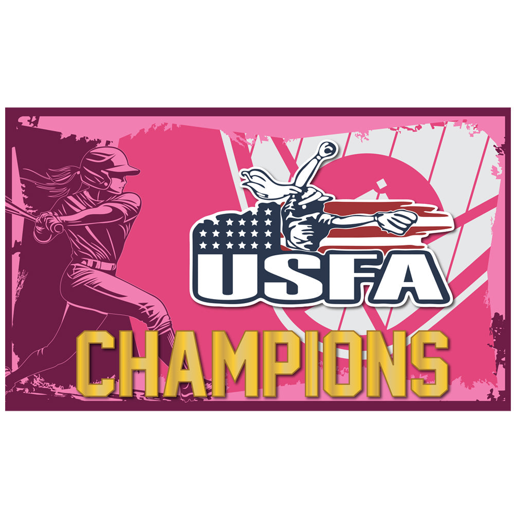 USFA Pink Champion Banner 3'x5'