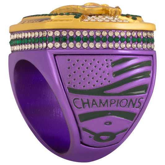 USFA Vertical Green and Purple Ring