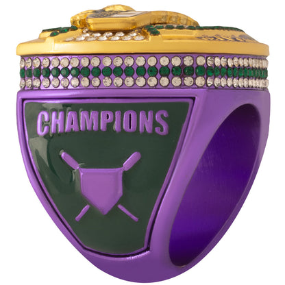 USFA Vertical Green and Purple Ring
