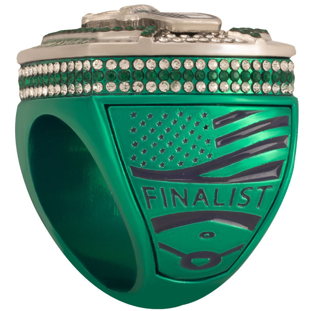 USFA Vertical Green and Purple Ring