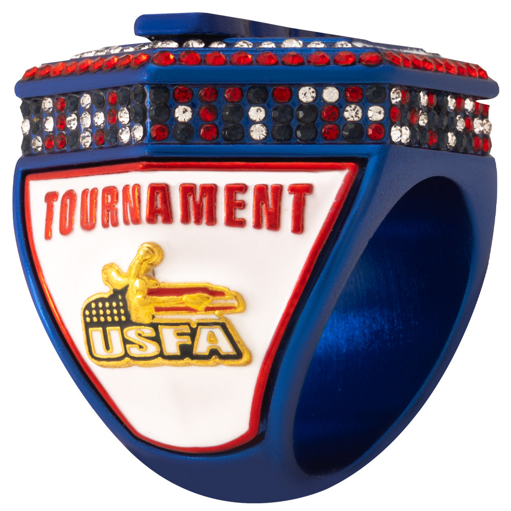 USFA Hexagon Championship Rings- RWB