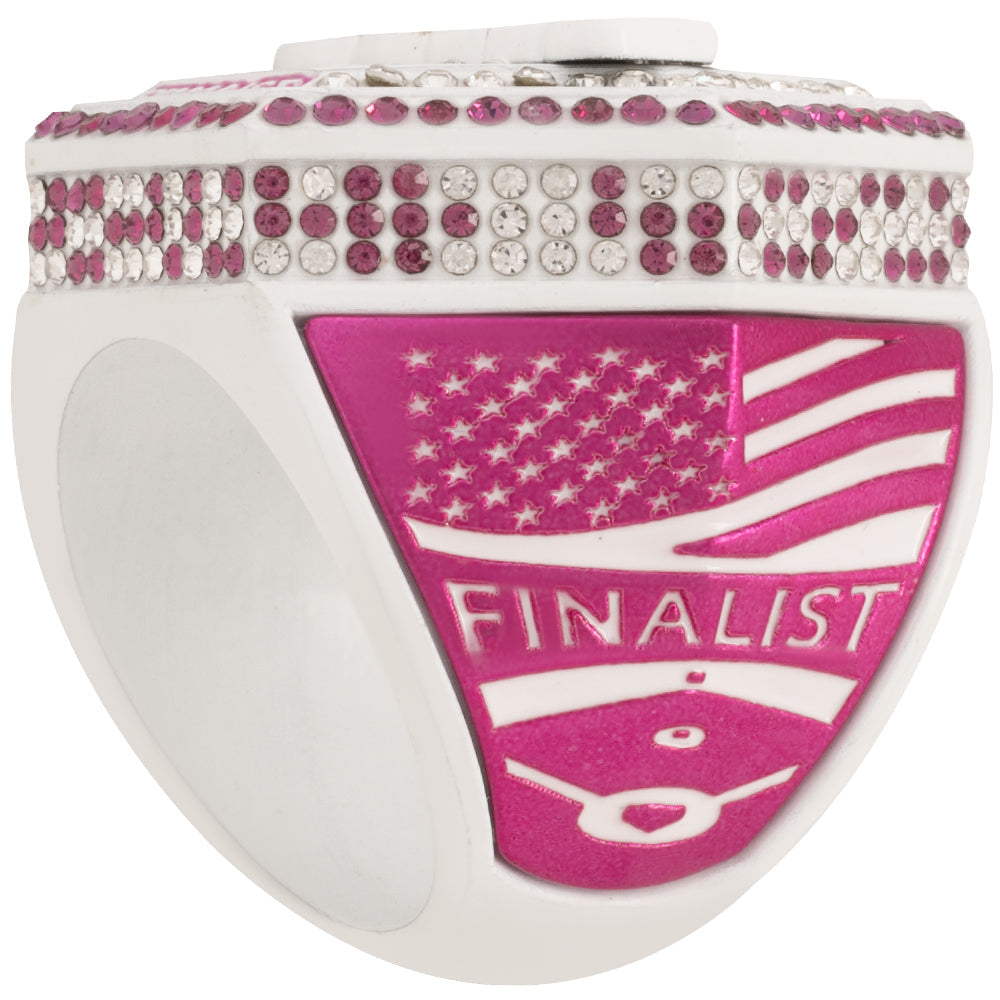 USFA Hexagon Pink and White Ring