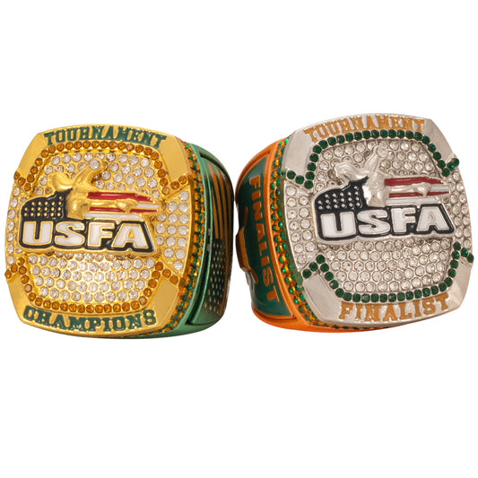 USFA Victory Green and Orange Ring