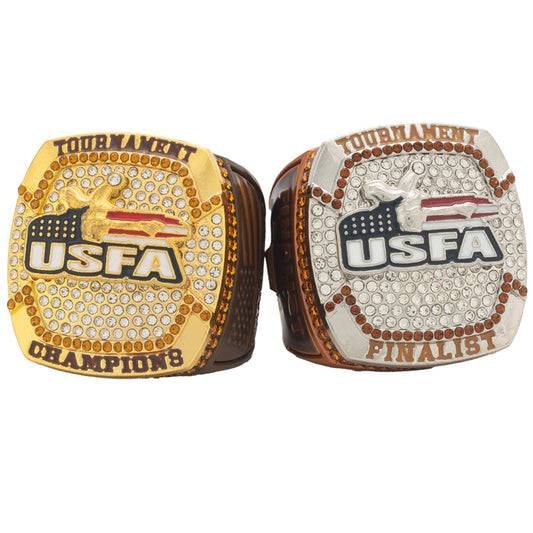 USFA Victory Brown and Orange Ring