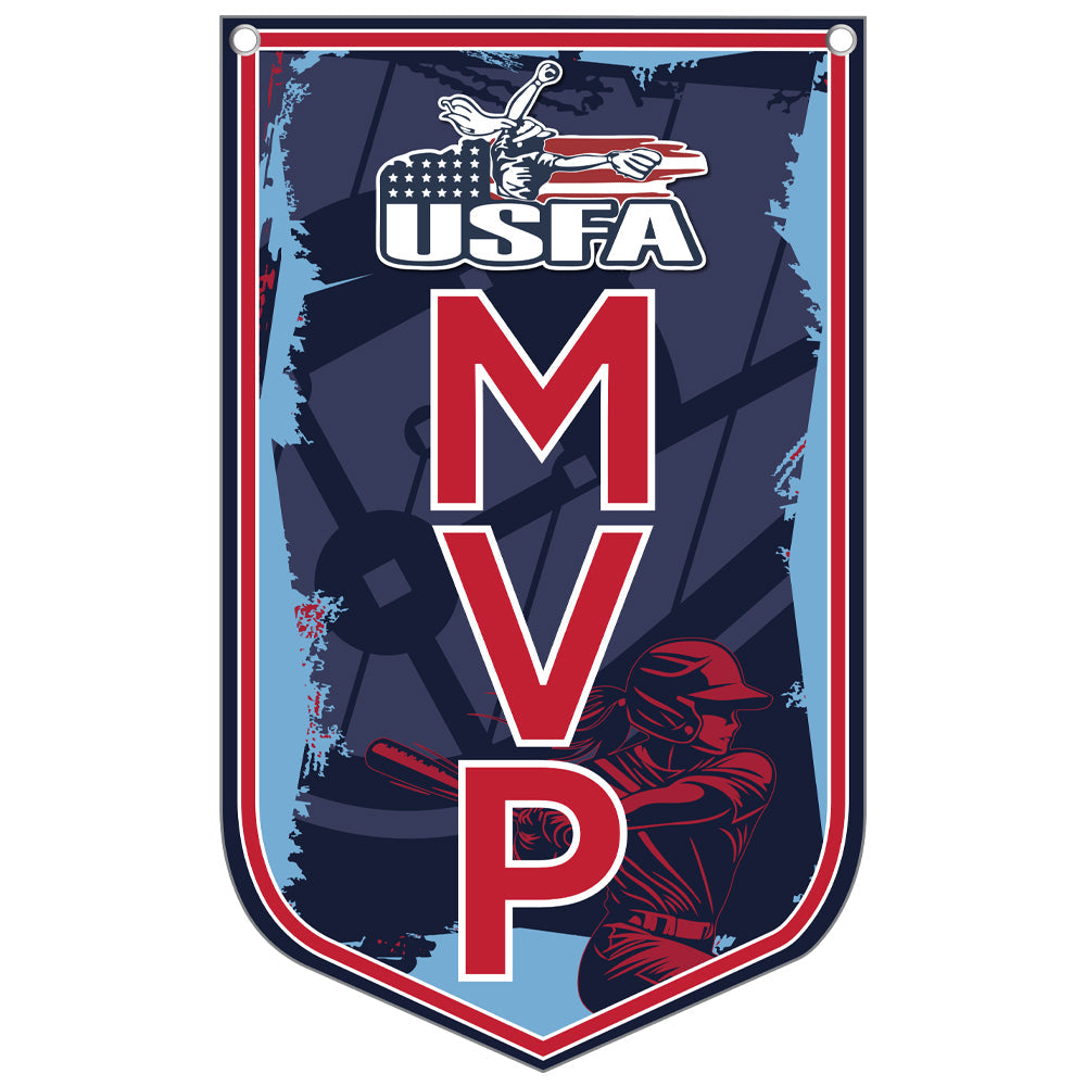 USFA 11"x18" MVP Banner- Red