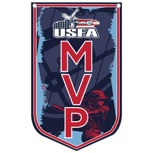 USFA 11"x18" MVP Banner- Red