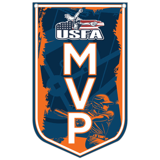 USFA 11"x18" MVP Banner- Orange